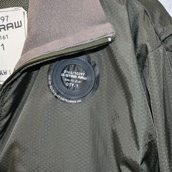 G Star RAW Men's Zip up Lightweight Jacket in olive Green size XL - Picture 6 of 8
